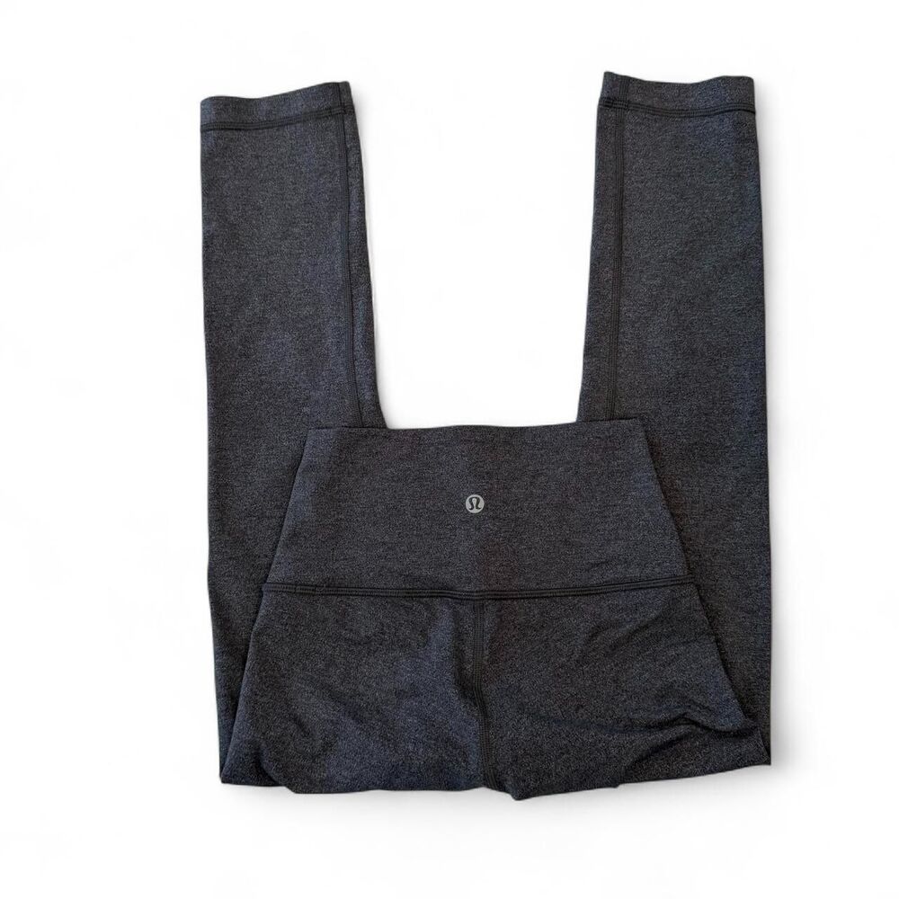 Lululemon Women's Grey and Black Leggings